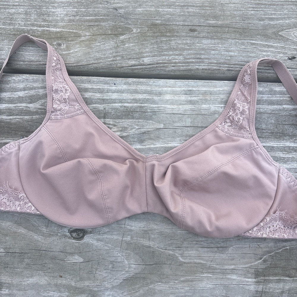 Leonisa Floral Lace Full Coverage 34C underwire non padded Bra